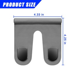 Mandark Car Co-Pilot Glovebox Hooks, Anti-Scratch Auto Co-Pilot Glove Box Hanger, Vehicle Interior Storage Organizer for Handbags Purses Coats, Universal for RV, SUV, Truck (Gray/Double Hooks)