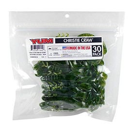 Yum Lures Christie Craw Bulk Pack Watermelon Seed 3 1/2 inch (YCW3BK09-30)