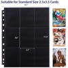 Trading Card Pages Sleeves Double-Sided Card Sleeves Binder Sheets, Baseball