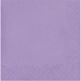 Creative Converting Touch of Color 2-Ply 50 Count Paper Lunch Napkins, Luscious Lavender, One Size