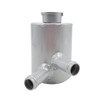 HCHCSPEED Universal 4"x3" Aluminum Radiator Coolant Reservoir Expansion Overflow Header