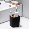 Bamboo Toothbrush Holder for Bathrooms, 3 Slots Toothbrush and Toothpaste