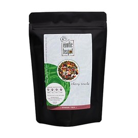 The Exotic Teapot – Supreme Cherry Sencha, 125g Pouch, Sakura Loose Green Tea with Rose Blossoms