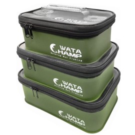 Watachamp EVA Tackle Box, Set of 3, Transparent Case, Lure Case, Fishing Accessories Case, Portable, Multifunctional Fishing Storage Case