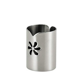 Sanpo Sangyo 03343100 Toothpick Holder, Silver, 1.2 x 2.0 inches (3 x 5 cm), Toothpick Holder, Petal