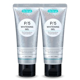 Dr. Oral 60141 Whitening Gel, Set of 2, Mint, 2.1 oz (60 g) x 2, Concentrated Whitening Gel, Toothpaste, Removes Teeth Stain, Prevents Garnish Deposits
