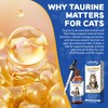 Pure Taurine for Cats–Taurine Supplement for Cats-Support for Heart,Vision &