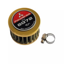 Unbranded 12MM GOLD RACING MINI AIR OIL BREATHER FILTER MITSUBISHI 3000GT TURBO 6G72 JDM