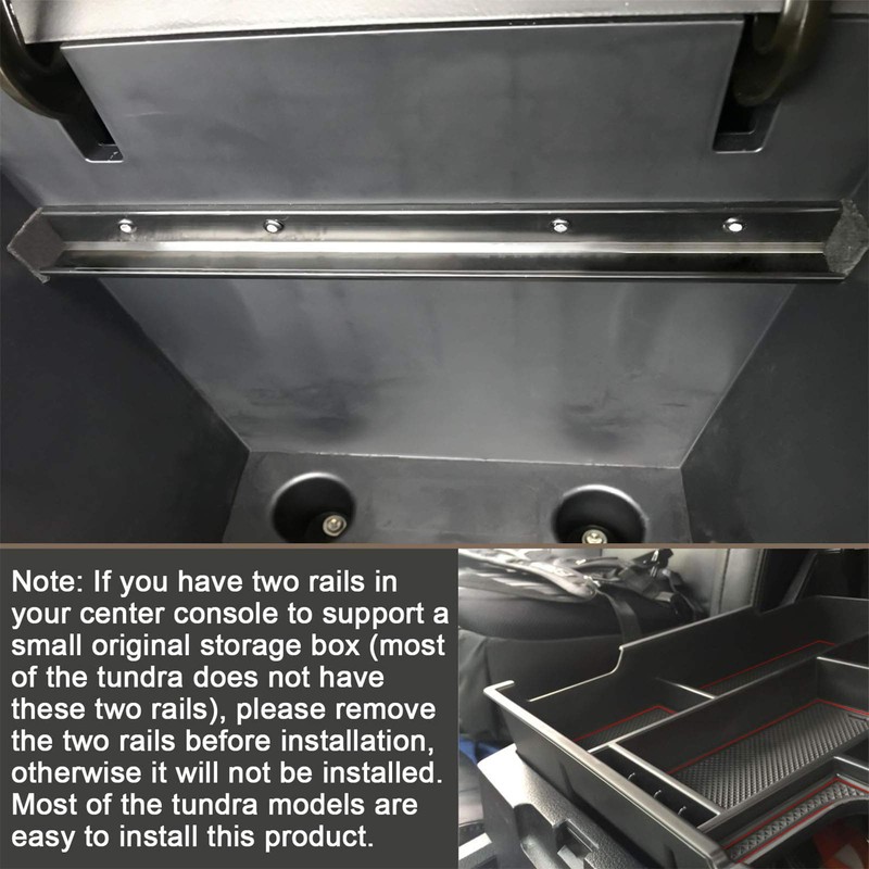 JKCOVER Compatible with Center Console Organizer Tray Toyota Tundra 2014