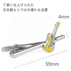 SWANK イエロー エレキギター ネクタイピン タイピン タイバー T0076