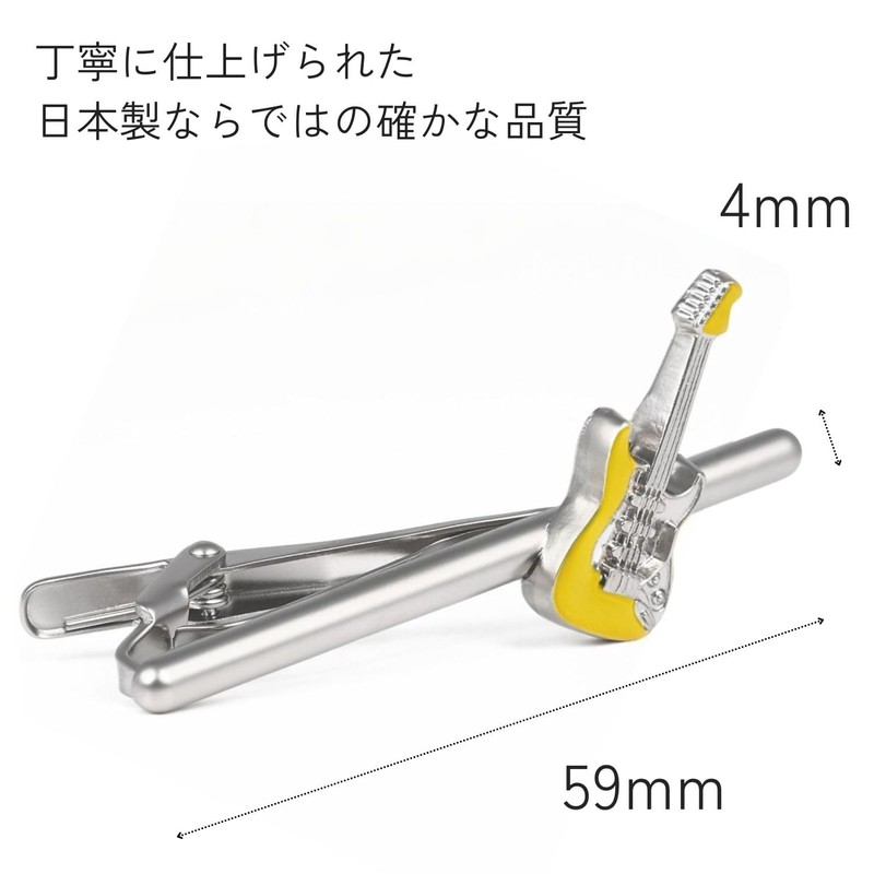 SWANK イエロー エレキギター ネクタイピン タイピン タイバー T0076