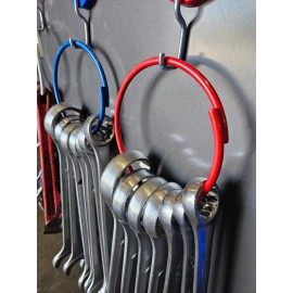 Wrici The wrench ring organizer is a heavy-duty steel ring (3 piece  set). Large