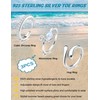 FANCH 3PCS 925 Sterling Silver Toe Rings for Women Hypoallergenic