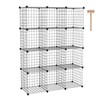 C&AHOME Wire Cube Storage, 12 - Cube Organizer Metal C