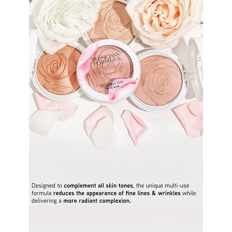 Physicians Formula, Rosé All Day Petal Glow, Face Highlighter with