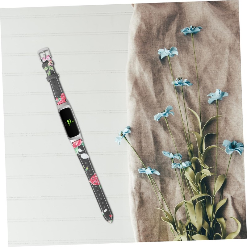 Levemolo Watch Strap for Fit Printed Pattern Leather Smartwatch Band
