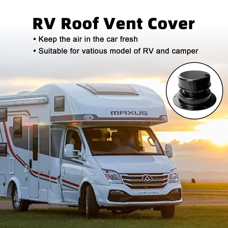 Bcautay RV Plumbing Vent Caps Kit 2Pcs Trailer Camper Vent