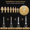 8x Premium Heat Set Insert Tool kit, for Threaded inserts