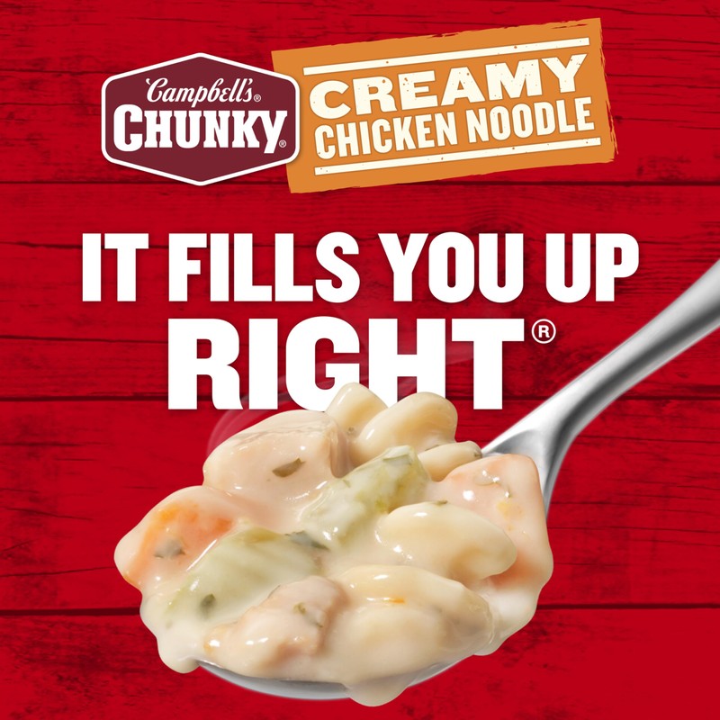 Campbell's Chunky Soup, Creamy Chicken Noodle Soup, 18.8 Oz Can