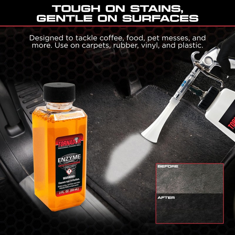 Tornador TC-ENZYME Multi-Purpose Enzyme Cleaner 2oz 3-Pack | Heavy-Duty Spot