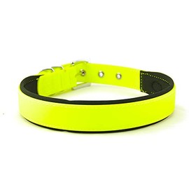 Nobby Cover Dog Collar, 45-55 cm/25 mm, Neon Yellow
