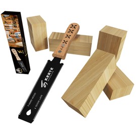 KERYE 6 Inch Hand Saw, SK5 Flexible Blade Woodworking Tools, Japanese Pull Saw with Double Edges of 11/17 TPI, Sharp and Light Hand Tools for Wood Cutting, Carpenter Tools for Men Gifts