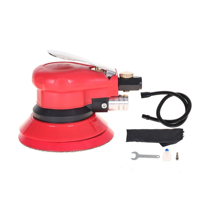 5" Air Random Orbital Sander, Professional Self-Vacuuming Pneumatic Palm Sander