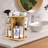 Sorbus 360° Makeup Organizer - Bamboo Wood Make Up Storage