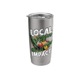 Organic Vegetable Gardening Farmers Market Local Farm Food Stainless Steel Insulated Tumbler
