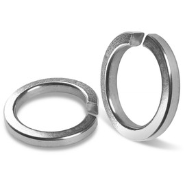 BOUMVID Pack of 2 spring washers M33, spring washer shape B according to spring ring, smooth, 304 stainless steel, DIN 127 A2 V2A, spiral spring washers, spring washers, snap ring washers