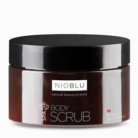Nioblu Spa Körperpeeling 200 ml – Glättend, Reinigend, Regenerierend – Mit Schweizer Alpensalz und Süßmandelöl – Für jeden Hauttyp