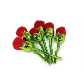 6 Pieces Rose Flower Shaped Professional Cosmetic Make Up Brushes,