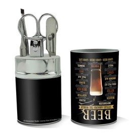 Beer Styles Around the World Good Cheer Life Stainless Steel Manicure Pedicure Grooming Beauty Care Travel Kit