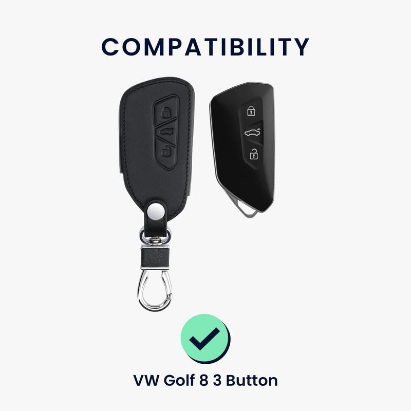 kwmobile Carcasa Compatible con VW Golf 8 Llave de Coche