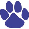 StickerTalk Paw Print Vinyl Sticker, 5 inches by 4.5 inches