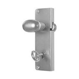 plastik2 Folding Lock with Aluminium Knob - Handle with Lock and Key (Silver)
