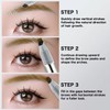 MOTIBACK Eyebrow Pencil, Multi-Fork Brush Tip Eyebrow Pen, Brown Eyebrow