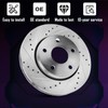 AUTOSTEADY 11.10" Front and Rear Brake Kit Replacement for 2008