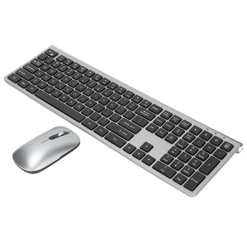 2.4G Wireless Keyboard and Mouse 108 Key Full Size Keyboard