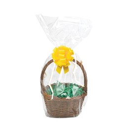 Feronia Packaging Gift Wrap Round Bottom Cellophane Bags 2 Pack (12 x 24)