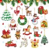 Lymshine Diamond Painting Christmas Pendants, Pack of 16 Diamond Painting