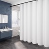 Polyester Shower Curtain Waterproof with Hooks Weighted Hem 200x200cm