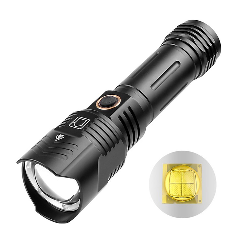 Camping Flashlight XHP160 Outdoor LED Torch USB Charging Ultra Bright