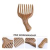 Mikinona Sandalwood Hair Comb Styling Comb with Wide Teeth Detangle
