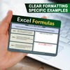 Excel Formulas Cards, Laminated Excel Cheat Sheet with Shortcuts &