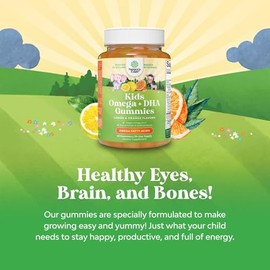 Gomitas Omega Niños Sabrosas Deliciosas Perfectas Dha Que Apoyan Huesos Cerebro Corazón Visión Inmunidad General Base Plantas Gelatina Gluten Omg