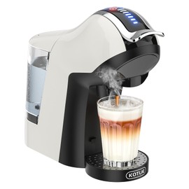 Hot&Cold brewing Single Serve Coffee Maker for K*eurig K*cup, Small Espresso Coffee Machine for D*olce G*usto/N*es Original/Ground Coffee/44mm ESE, adjustable TEMP&Water Volume, 1LRemovable Reservoir