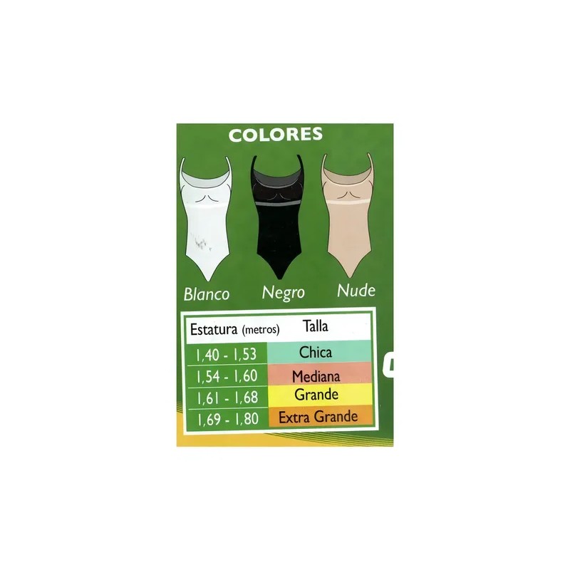 Faja Body Siluette Reductora Bikini Con Top Mod. 105 Color