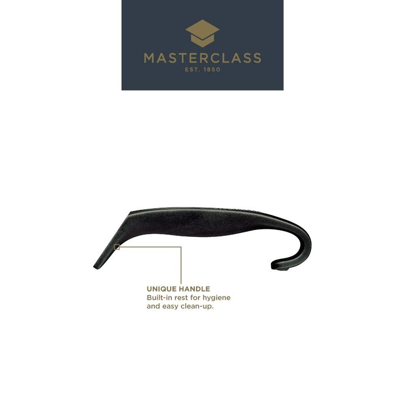 MasterClass Colour-Coded Catering-Quality Stainless Steel Slotted Spoon, 34 cm (13.5")