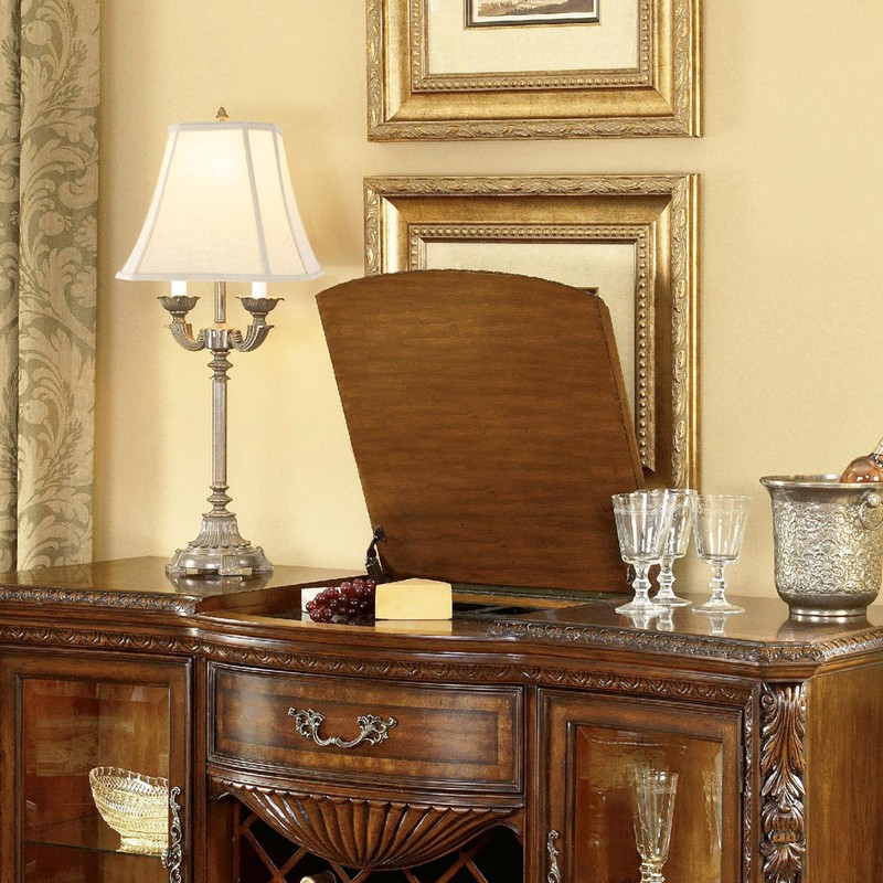 GO&SO Square Cut Corner Lampshade, 8x14x11 Inch Medium Table Lamp